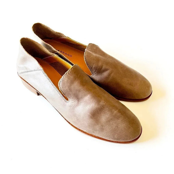 Lucky Brand Cahill Loafer Taupe Soft‎ Leather Shoes Women’s Size 10M Fall Vibes - Picture 2 of 14
